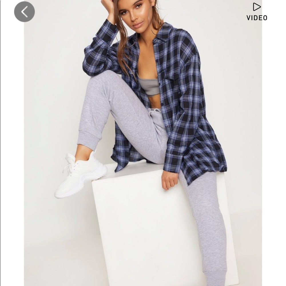 Blue Check Oversized shirt from PLT